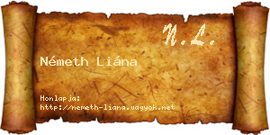 Németh Liána névjegykártya